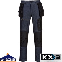 Portwest KX3 Slim Fit Holster Denim Trouser - KX342