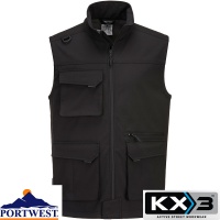 Portwest KX3 Water Resistant Lightweight Softshell Gilet (3L) - KX363