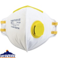 FFP1 Valved Dolomite Fold Flat Respirator (20) - P153