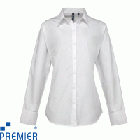 Premier Supreme Poplin Ladies Long Sleeve Blouse - PR307X
