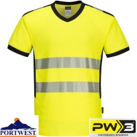 Portwest PW3 Hi-Vis V-Neck T-Shirt - PW310