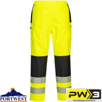 Portwest PW3 Waterproof Hi-Vis Women's Rain Trouser - PW386