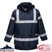 Portwest Bizflame Rain Anti-Static Flame Retardant Jacket - S785