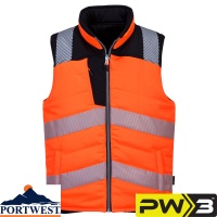Portwest PW3 Hi-Vis Reversible Bodywarmer - PW374