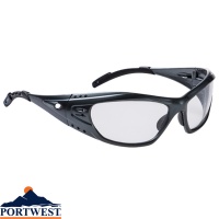 Portwest PS12 Lightweight Polycarbonate Tech Look Protective Safety Goggles ANSI