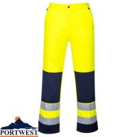 Portwest Seville Hi Vis Work Trousers - TX71