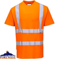 Portwest Hi Vis Cotton Comfort Short Sleeve T-Shirt - S170X