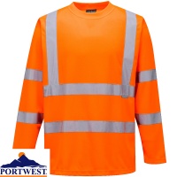 Portwest Hi-Vis Long Sleeved T-Shirt - S178