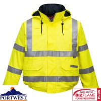 Bizflame Rain Hi-Vis Antistatic Flame Retardant Bomber Jacket - S773X