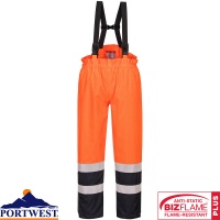 Portwest Bizflame Rain Hi-Vis Multi-Protection Trousers - S782