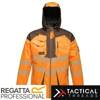 Regatta Tactical Hi Vis Waterproof Windproof Breathable Jacket  - TRA340