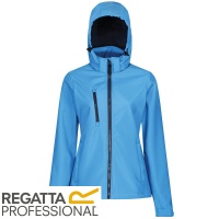 Regatta Women's Venturer Hooded Softshell Jacket Waterproof Breathable Wind Resistant - TRA702X