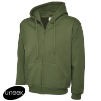 Uneek Adults Classic Full Zip Hooded Sweatshirt - UC504X