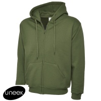 Uneek Adults Classic Full Zip Hooded Sweatshirt - UC504