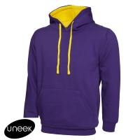 Uneek Contrast Hooded Sweatshirt - UC507X