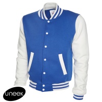 Uneek Mens Varsity Jacket	 - UC525