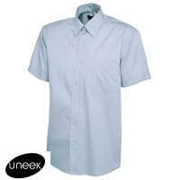 Uneek Mens Pinpoint Oxford Half Sleeve Shirt - UC702