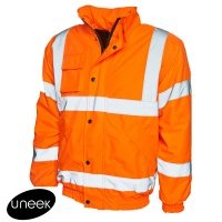 Uneek Hi Vis Bomber Jacket - UC804