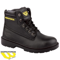 WorkForce Black Leather Safety Boot - WF302P
