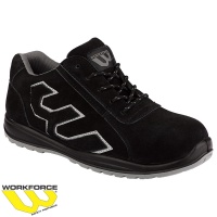 WorkForce Black/Grey Suede Safety Trainer - WF31P