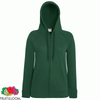 Fruit of the Loom Lightweight Ladies Zip Hoodie - SS912